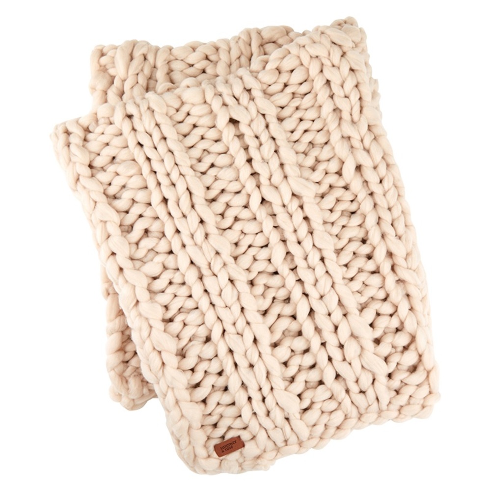 🌸 SUMMER & ROSE - Mia Knitted Throw 🌸 - Picture 3 of 4